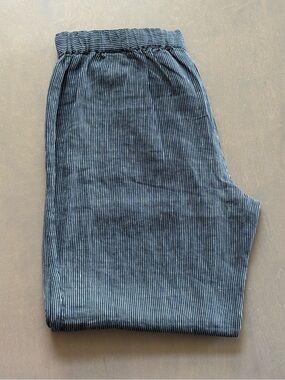 Coldwater Creek Women’s Blue Linen Pants